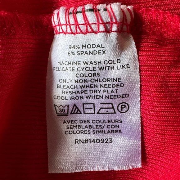 LOFT sweater turtleneck top red long sleeve XS - Picture 6 of 7